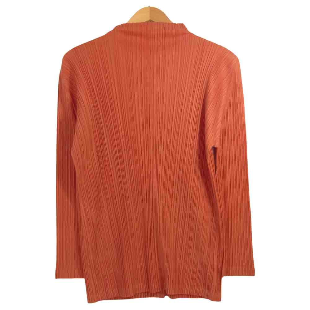 PLEATS PLEASE プリーツプリーズ PP73-JD473 ISSEY MIYAKE イッセイミヤケ プリーツ加工 ボトルネック ジャケット エンジ エンジ 3【中古】