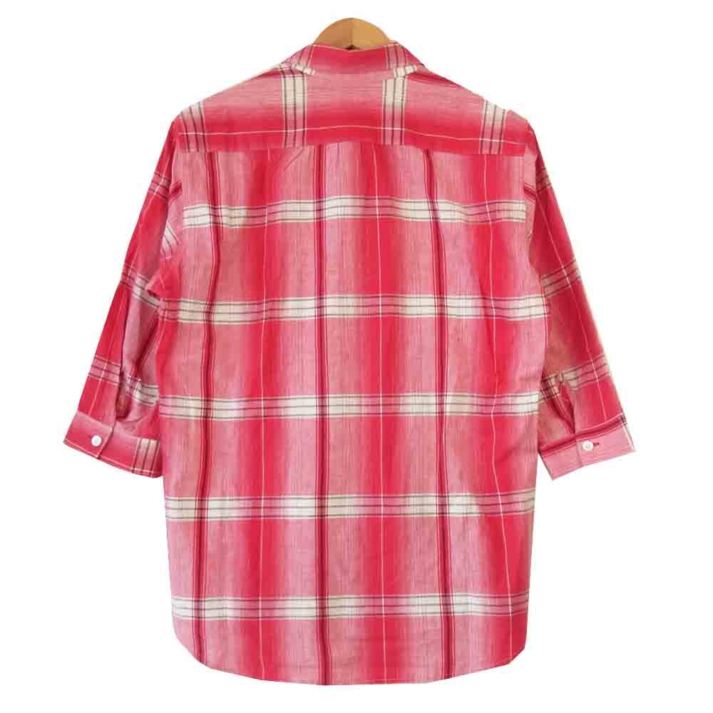 HOLLYWOOD RANCH MARKET ハリウッドランチマーケット チェック シャツ レッド レッド系 L【美品】【中古】