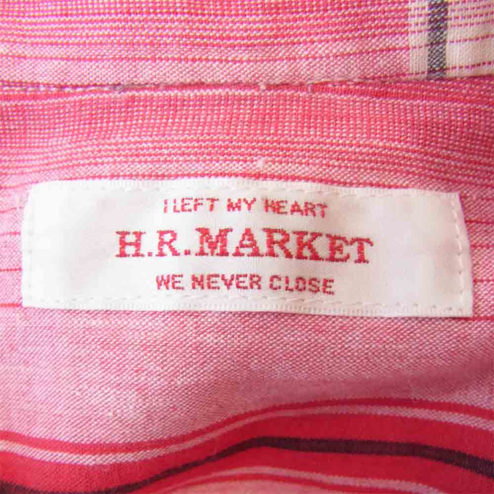 HOLLYWOOD RANCH MARKET ハリウッドランチマーケット チェック シャツ レッド レッド系 L【美品】【中古】