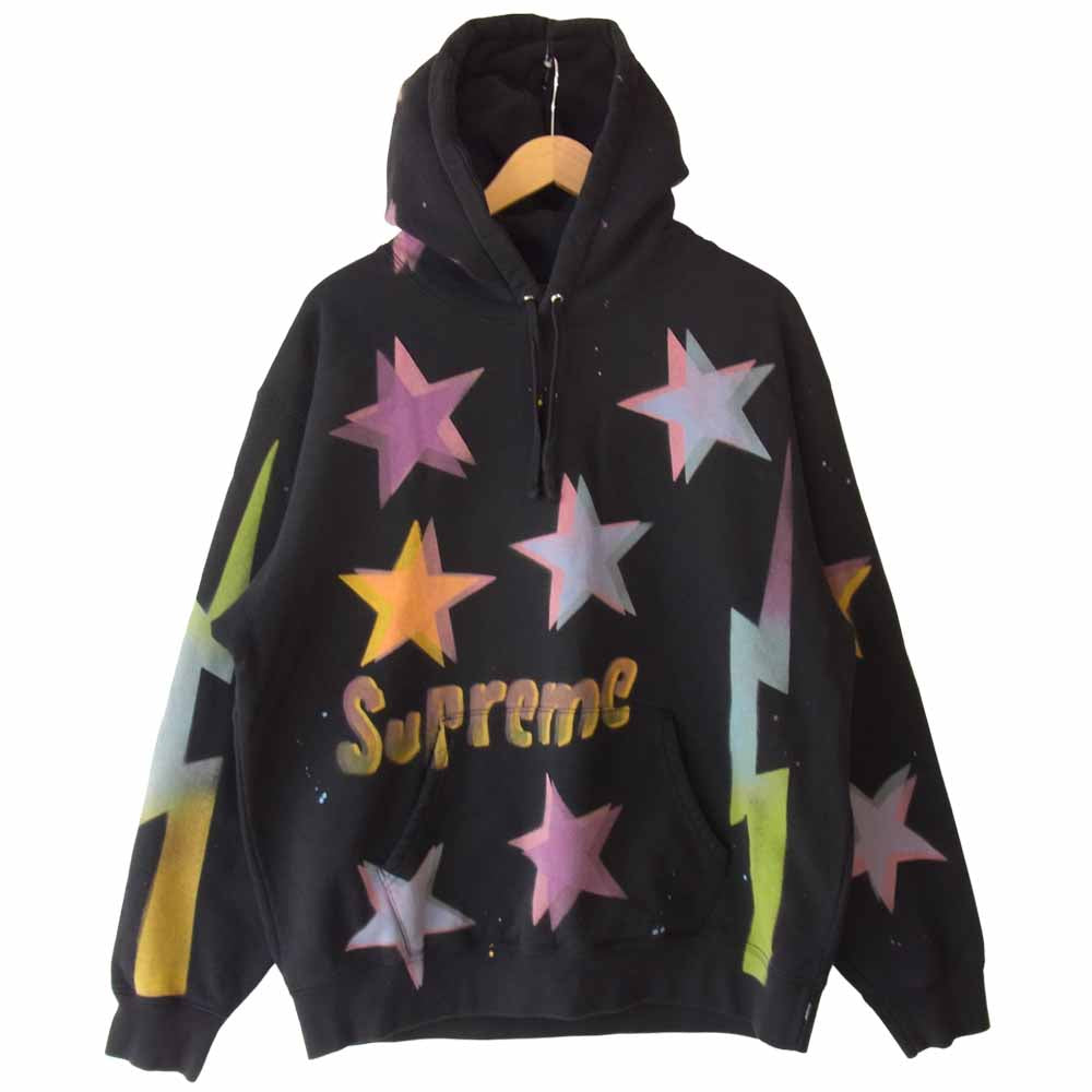 Supreme シュプリーム 21SS Gonz Stars Hooded Sweatshirt ゴンズ スターズ フーデッド スウェット シャツ ブラック系 L【極上美品】【中古】