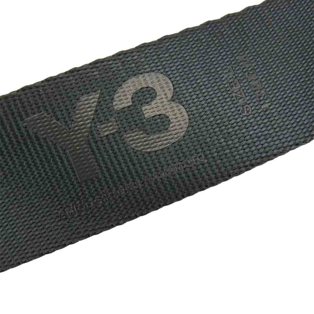Yohji Yamamoto ヨウジヤマモト FH9339 Y-3 ワイスリー LOGO BELT ロゴ ベルト ブラック系【美品】【中古】