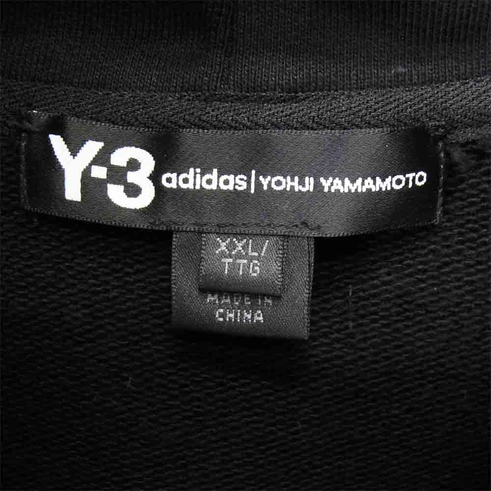 Yohji Yamamoto ヨウジヤマモト GD5030 Y-3 ワイスリー U CRFT GRAPHIC HOODIE 爆走黒鴉 カラス バックプリント プルオーバー パーカー ブラック系 XXL【極上美品】【中古】