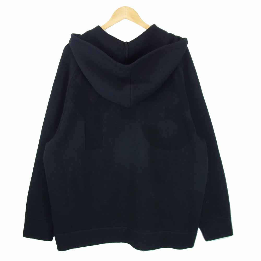 Yohji Yamamoto ヨウジヤマモト GK4563 Y-3 ワイスリー M CLASSIC WINTER KNIT HOODED FULL-ZIP HOODIE クラシック ウィンター ニット ジップ パーカー ブラック系 2XL【極上美品】【中古】