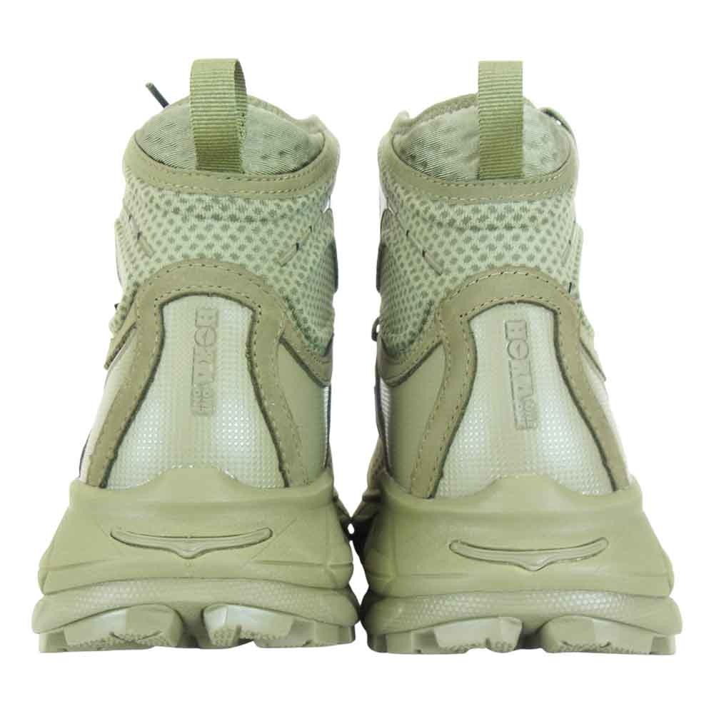HOKA ONE ONE ホカ オネオネ 1107293-BTOL TOR ULTRA HI 2 WP トゥ ウルトラ ハイ 2 ウォータープルーフ ハイカット スニーカー オリーブ系 27.5cm【極上美品】【中古】