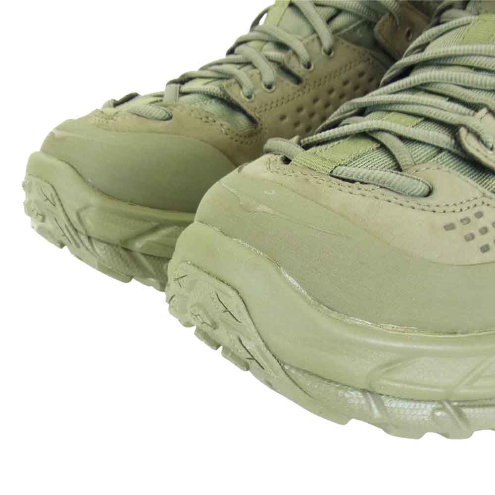 HOKA ONE ONE ホカ オネオネ 1107293-BTOL TOR ULTRA HI 2 WP トゥ ウルトラ ハイ 2 ウォータープルーフ ハイカット スニーカー オリーブ系 27.5cm【極上美品】【中古】