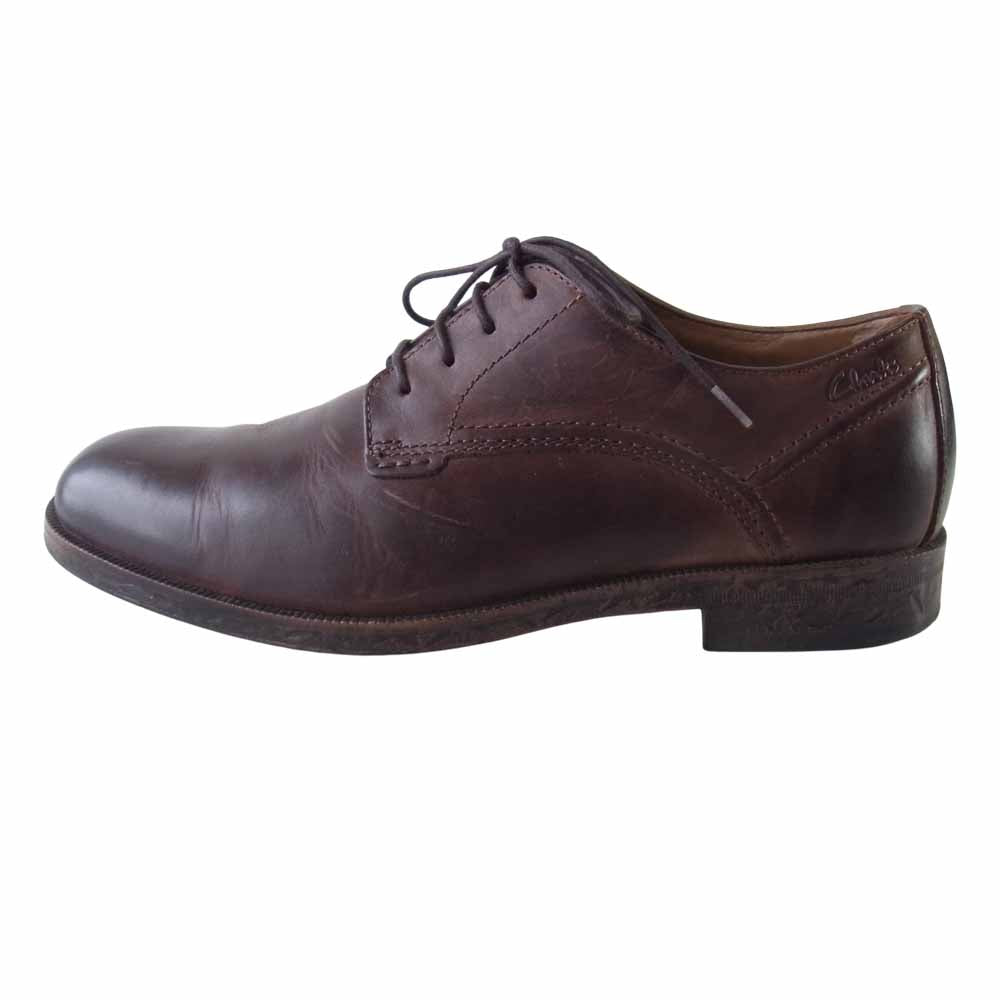 Clarks クラークス Brocton Walk ブルックリン ウォーク プレーントゥ シューズ ブラウン系 UK 6【中古】