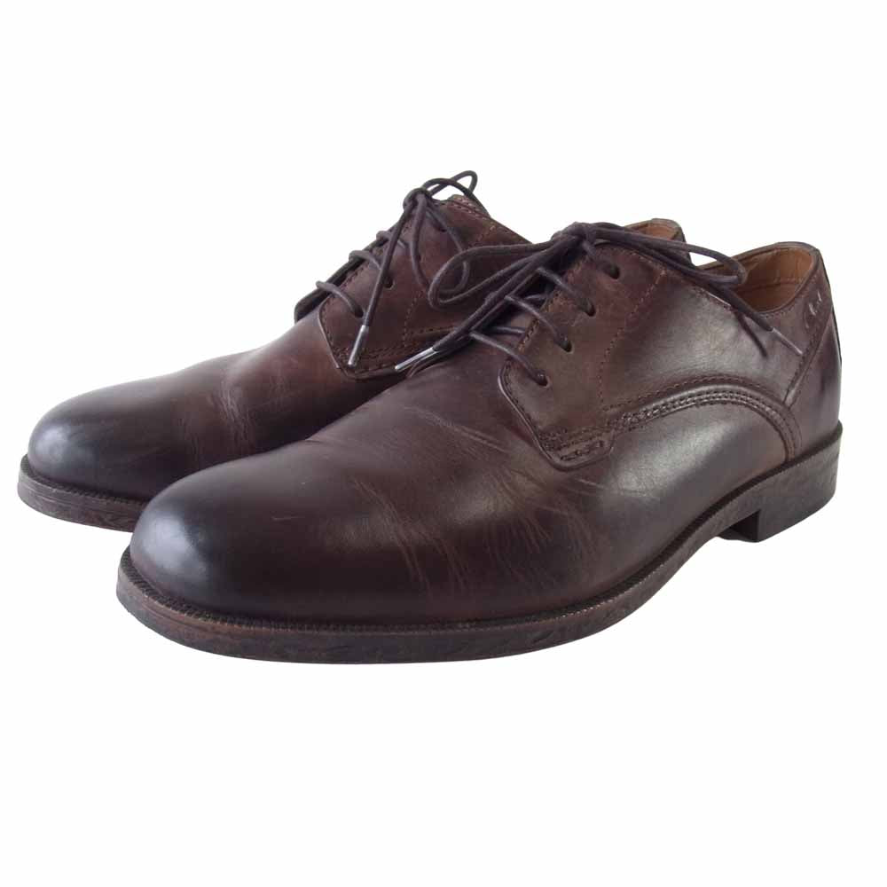 Clarks クラークス Brocton Walk ブルックリン ウォーク プレーントゥ シューズ ブラウン系 UK 6【中古】