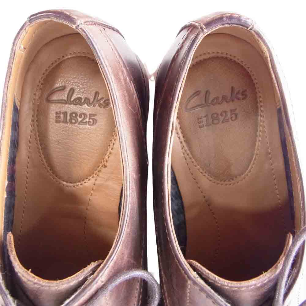 Clarks クラークス Brocton Walk ブルックリン ウォーク プレーントゥ シューズ ブラウン系 UK 6【中古】