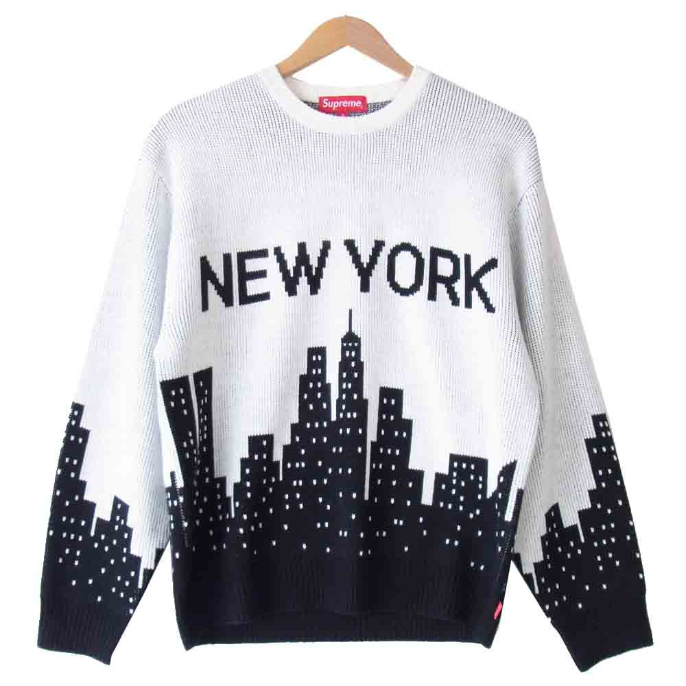 希少Lサイズ 完売品supreme new york sweater セータートップス 