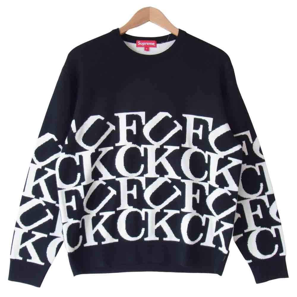 Supreme シュプリーム 20AW Fuck Sweater ファック ニット セーター ブラック系 S【美品】【中古】
