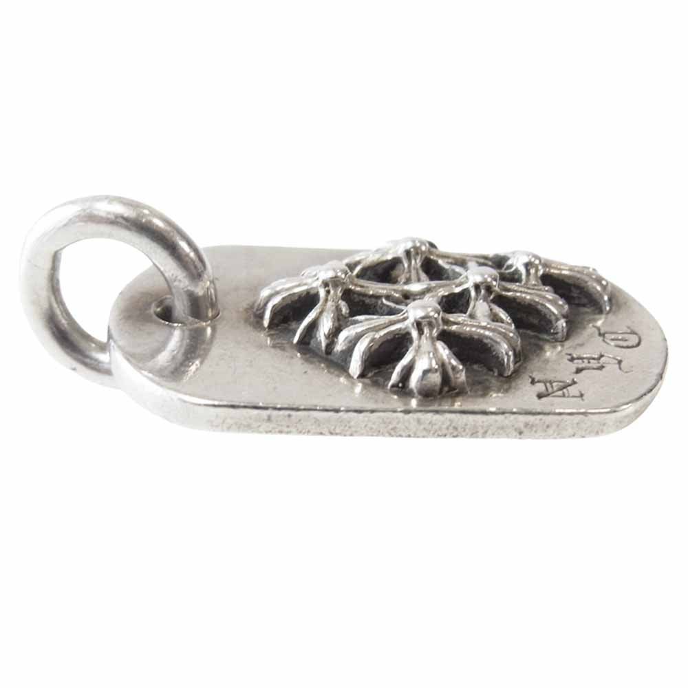 CHROME HEARTS クロムハーツ（原本無） レイズド セメタリー クロス NYC限定 ドッグタグ ペンダント トップ シルバー系【中古】