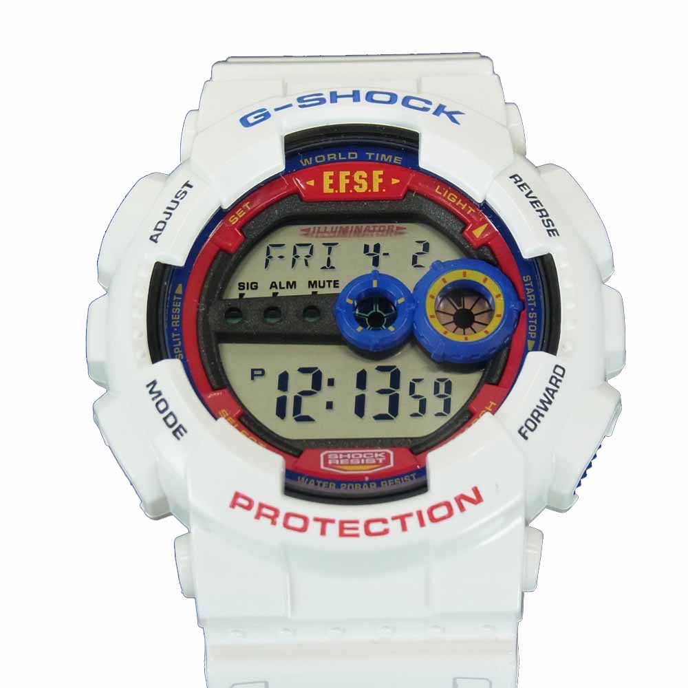 CASIO G-SHOCK カシオ ジーショック GD-100 × GUNDAM ガンダム 35周年記念 ホワイト系【新古品】【未使用】【中古】