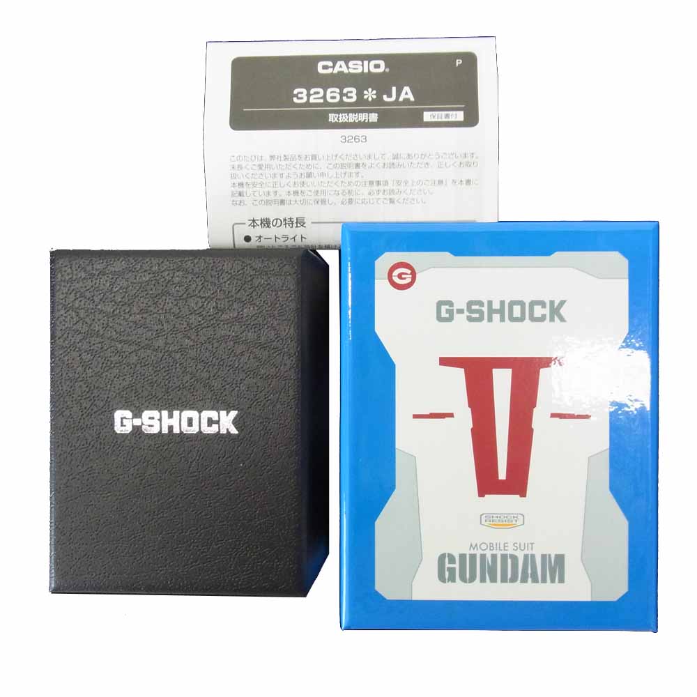 CASIO G-SHOCK カシオ ジーショック GD-100 × GUNDAM ガンダム 35周年記念 ホワイト系【新古品】【未使用】【中古】