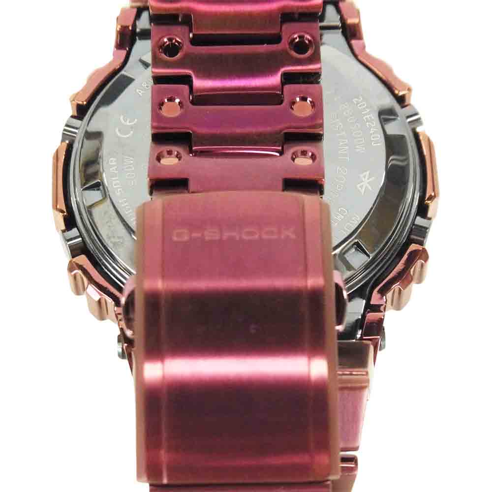 CASIO G-SHOCK カシオ ジーショック GMW-B5000RD-4JF FULL METAL フルメタル Bluetooth ソーラー 腕時計 ボルドー系【美品】【中古】
