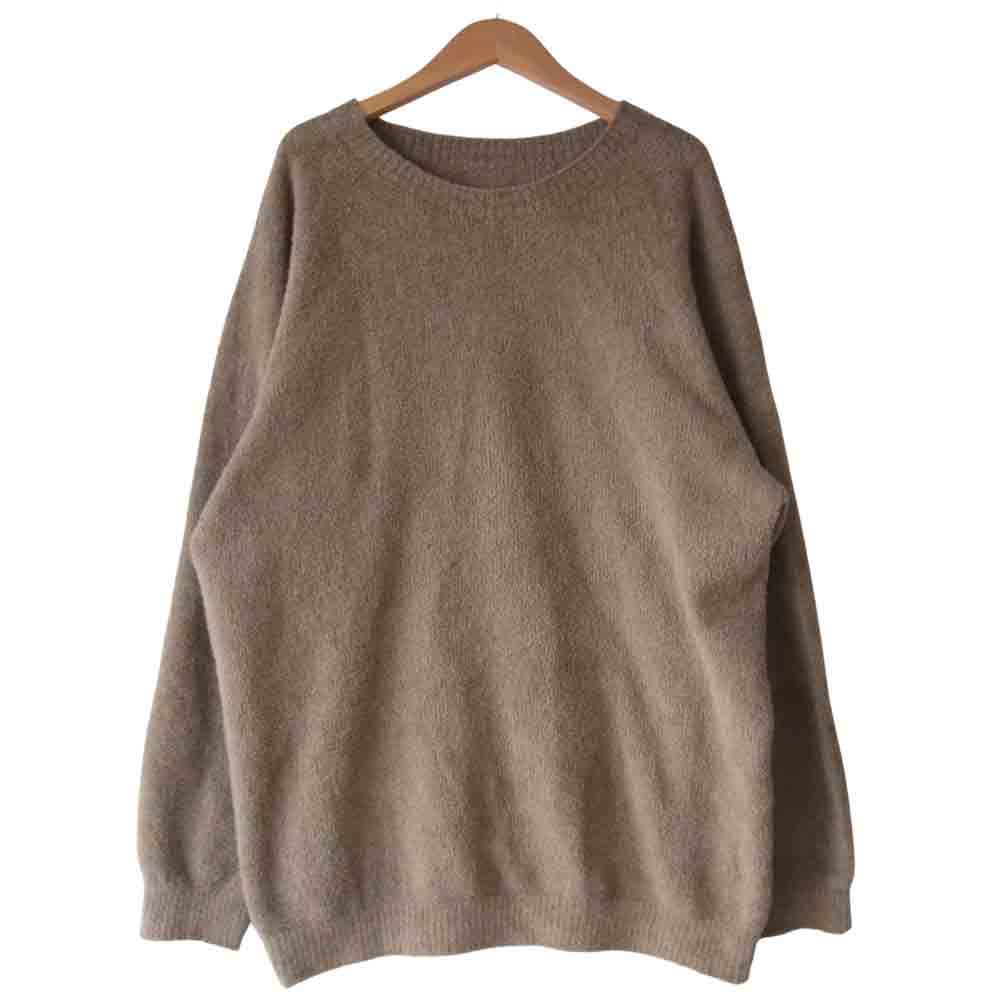 クレプスキュール 2003-005 Cotton mole crew コットン クルーネック ニット ベージュ系 2【中古】
