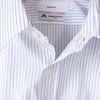 GRAPHPAPER グラフペーパー GM202-50638L Thomas Mason トーマスメイソン Regular Collar Shirt レギュラー カラー シャツ 白×青 F【中古】