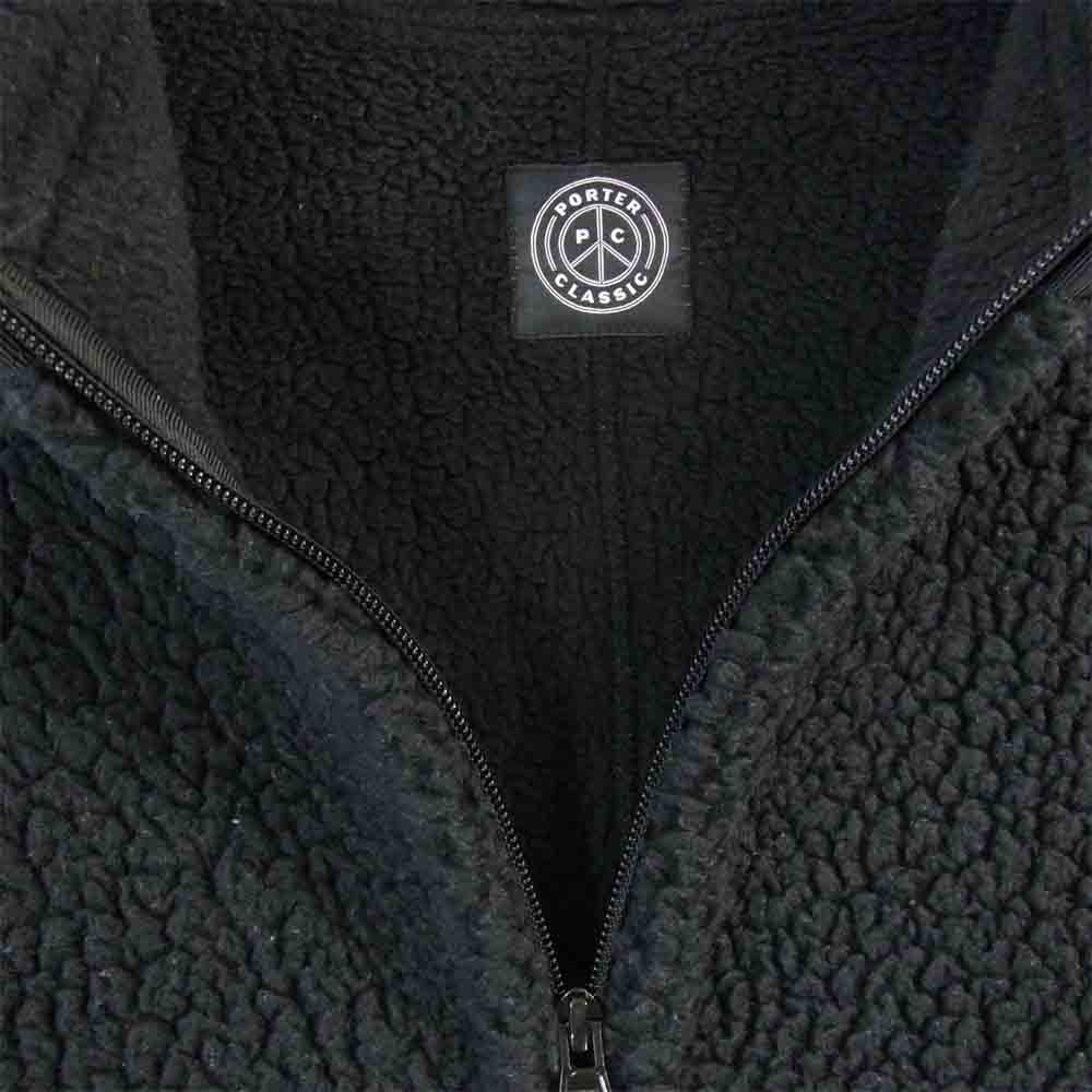 PORTER CLASSIC ポータークラシック 19AW FLEECE ZIP UP SHIRT JACKET フリースジャケット ブラック系 4【中古】