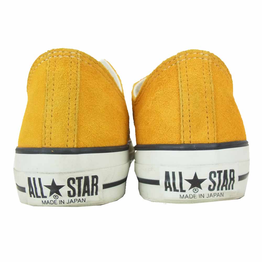 CONVERSE コンバース 日本製 SUEDE AS J OX スエード ローカット イエロー系 27cm【美品】【中古】