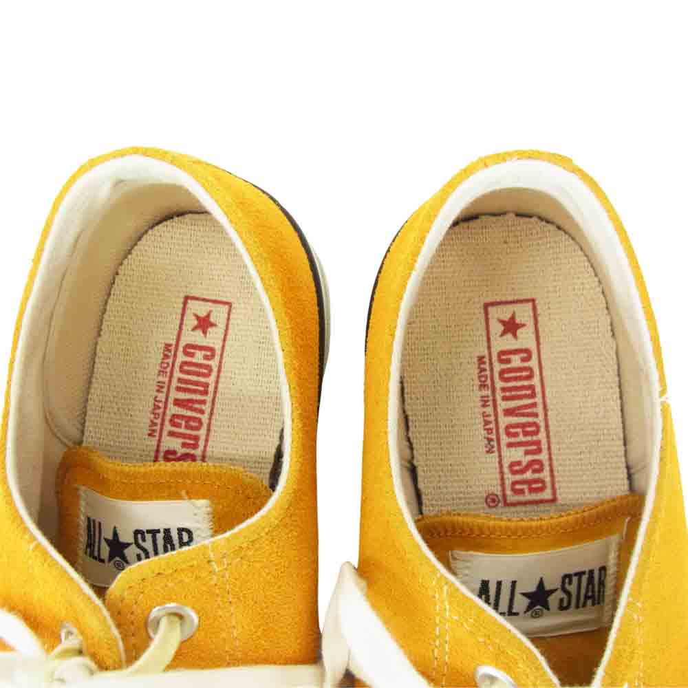 CONVERSE コンバース 日本製 SUEDE AS J OX スエード ローカット イエロー系 27cm【美品】【中古】