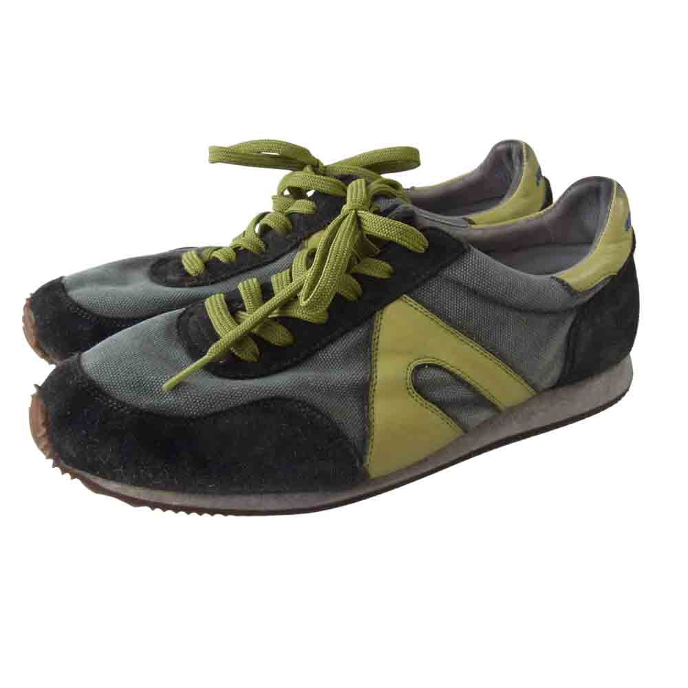 Nigel Cabourn ナイジェルケーボン ATALASPORT アタラスポーツ ストーンウォッシュ加工 スニーカー カーキ系 44【中古】