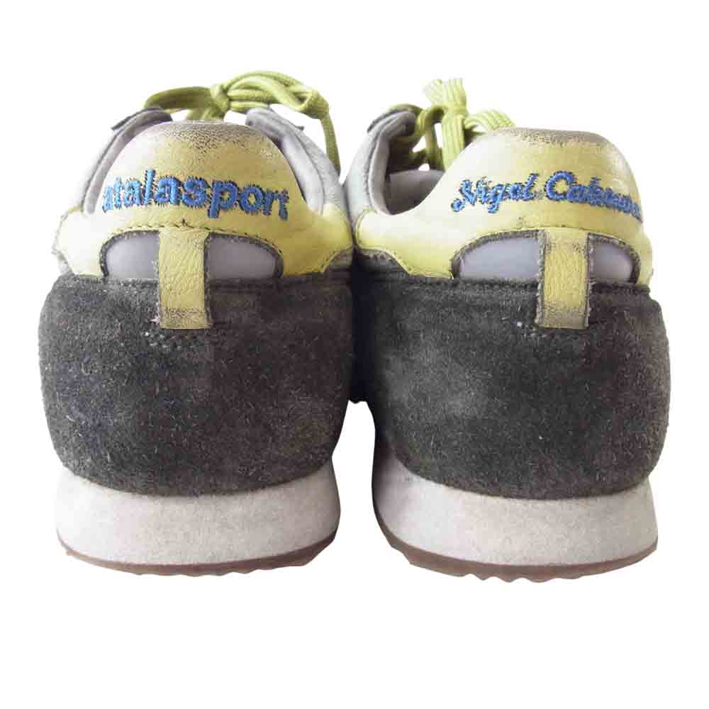 Nigel Cabourn ナイジェルケーボン ATALASPORT アタラスポーツ ストーンウォッシュ加工 スニーカー カーキ系 44【中古】