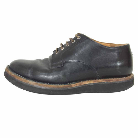 VIBERG ヴァイバーグ レザー オックスフォードシューズ レースアップ ブーツ ブラック系 8【中古】
