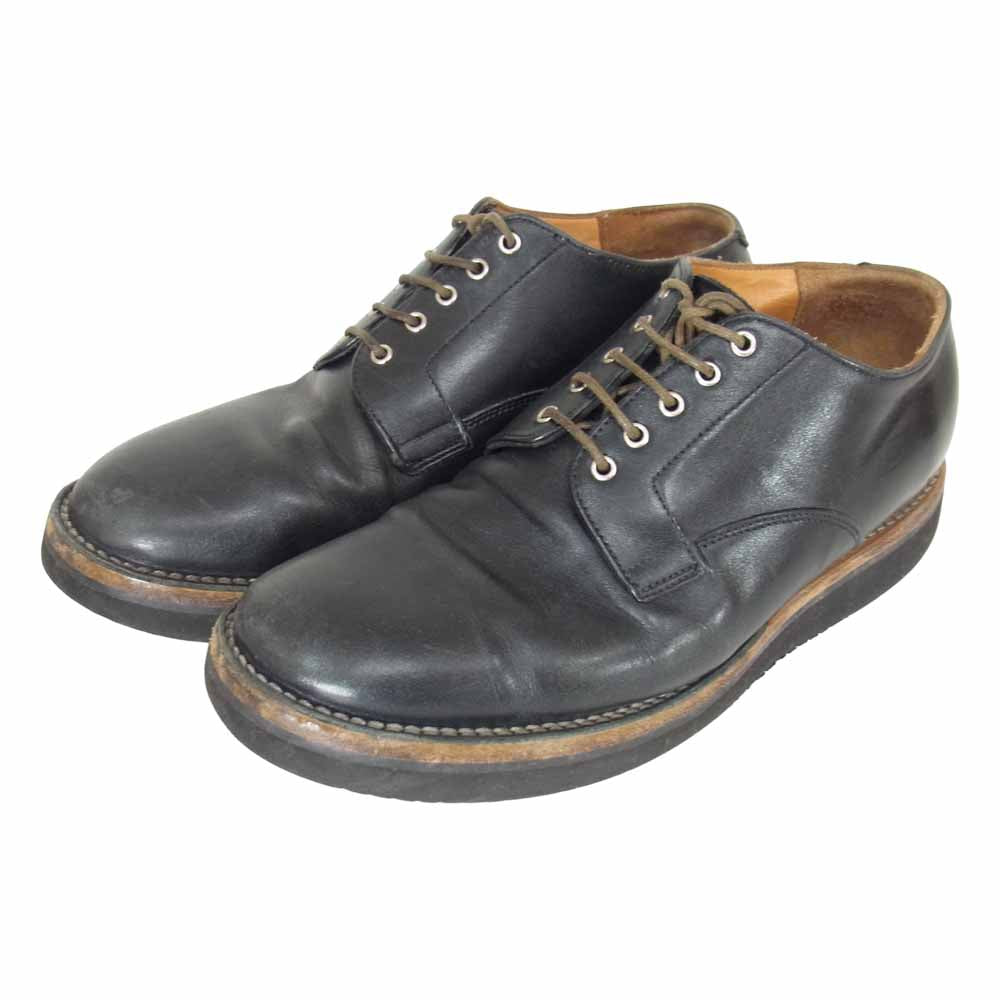 VIBERG ヴァイバーグ レザー オックスフォードシューズ レースアップ ブーツ ブラック系 8【中古】