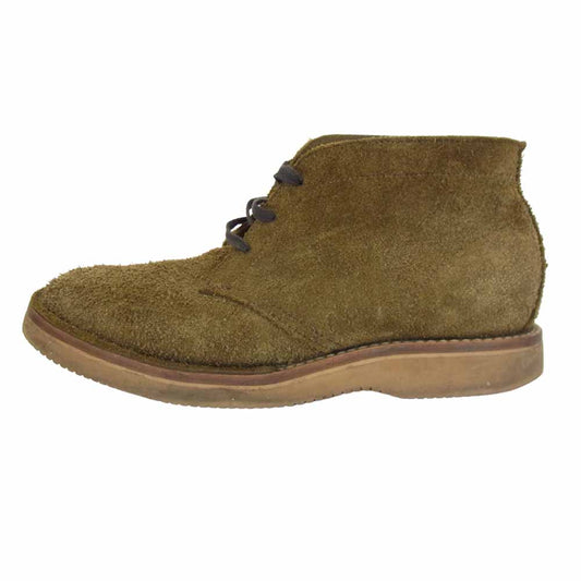 VIBERG ヴァイバーグ × Nigel Cabourn ナイジェルケーボン スエード チャッカ ブーツ ブラウン系 実寸約26㎝【中古】