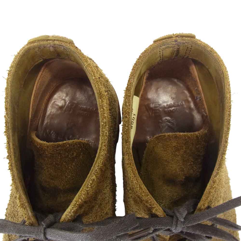 VIBERG ヴァイバーグ × Nigel Cabourn ナイジェルケーボン スエード チャッカ ブーツ ブラウン系 実寸約26㎝【中古】