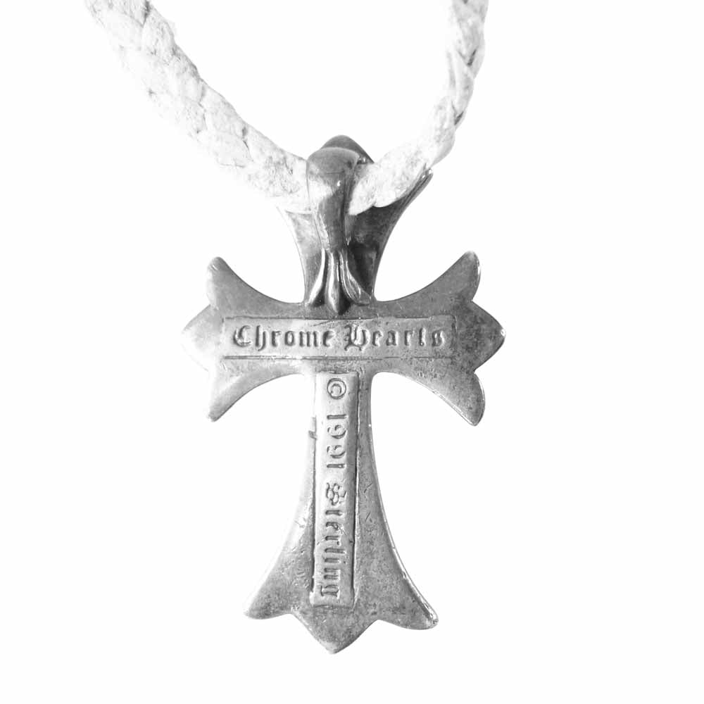 CHROME HEARTS クロムハーツ（原本無） スモール CHクロス ペンダント ネックレス シルバー系【中古】