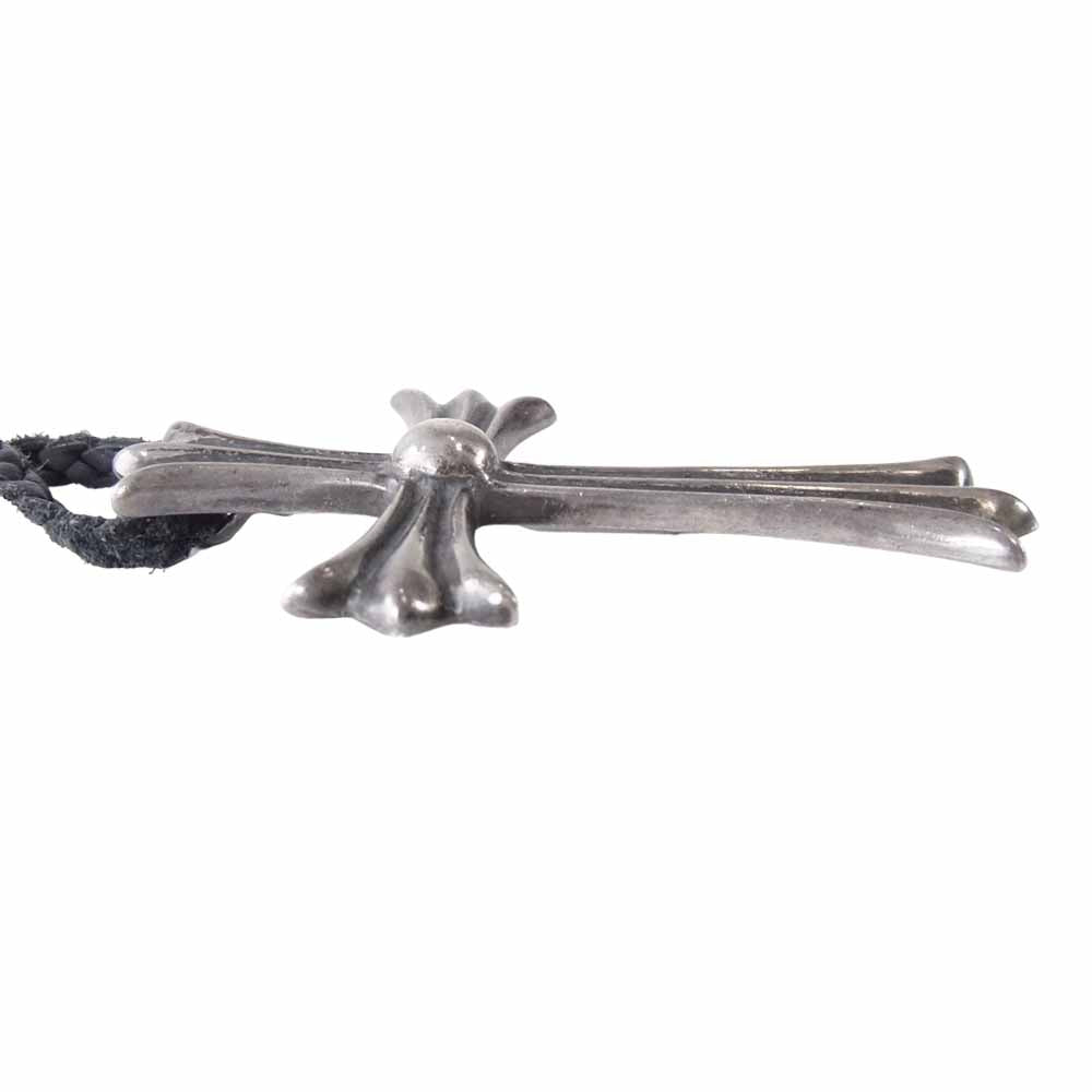 CHROME HEARTS クロムハーツ（原本無） ラージ CHクロス ペンダント ネックレス シルバー系【中古】