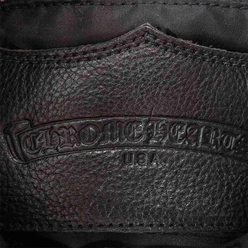 CHROME HEARTS クロムハーツ（原本無） ファー ミニ トートバッグ 赤×ベージュ【中古】