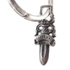 CHROME HEARTS クロムハーツ（原本無） ラージ CHクロス ♯5 ダガー キーリング シルバー系【中古】