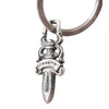 CHROME HEARTS クロムハーツ（原本無） ラージ CHクロス ♯5 ダガー キーリング シルバー系【中古】