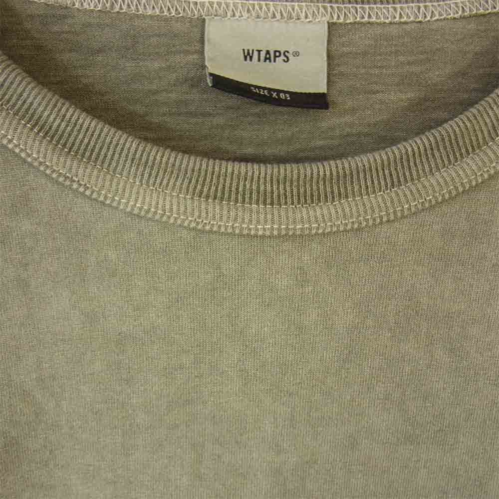WTAPS ダブルタップス 20AW 202ATDT-CSM04 SIGN LS サイン ロングスリーブ 長袖 Tシャツ オリーブ L【中古】