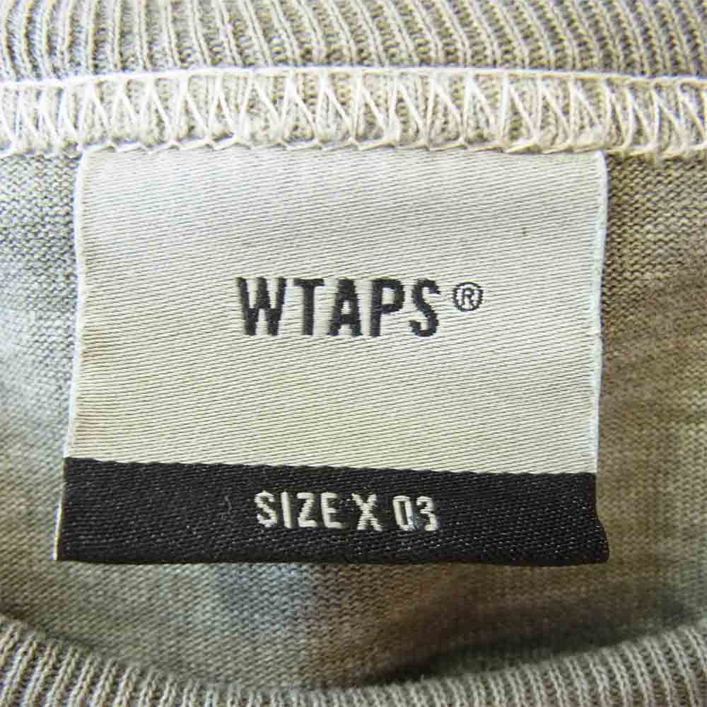 WTAPS ダブルタップス 20AW 202ATDT-CSM04 SIGN LS サイン ロングスリーブ 長袖 Tシャツ オリーブ L【中古】