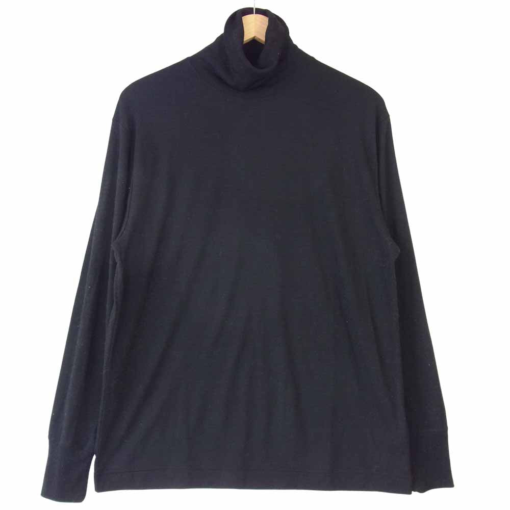 フランネル ウール タートル ネック カットソー ブラック系 4【中古】