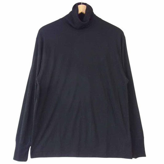 フランネル ウール タートル ネック カットソー ブラック系 4【中古】