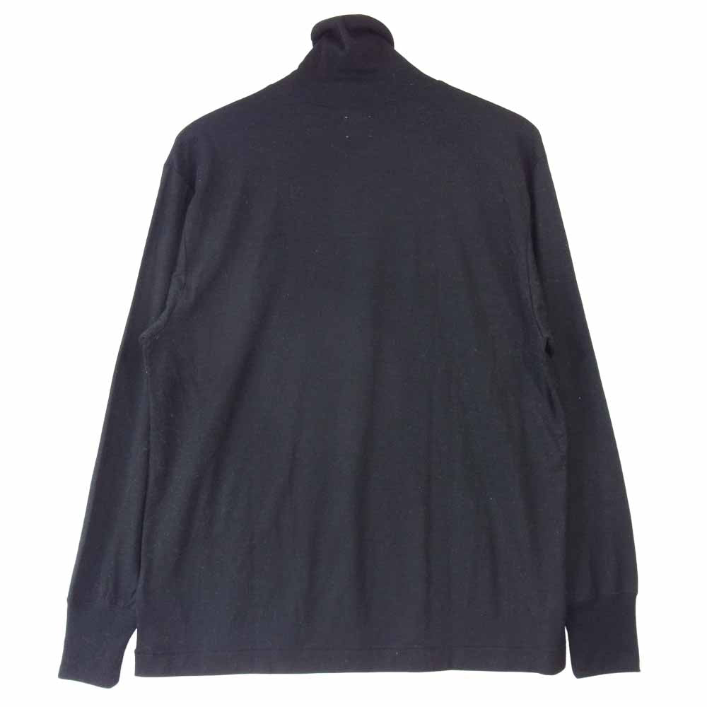 フランネル ウール タートル ネック カットソー ブラック系 4【中古】