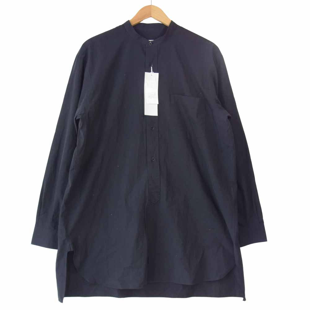 【美品】COMOLI コモリ バンドカラーシャツ T01-02002 サイズ3