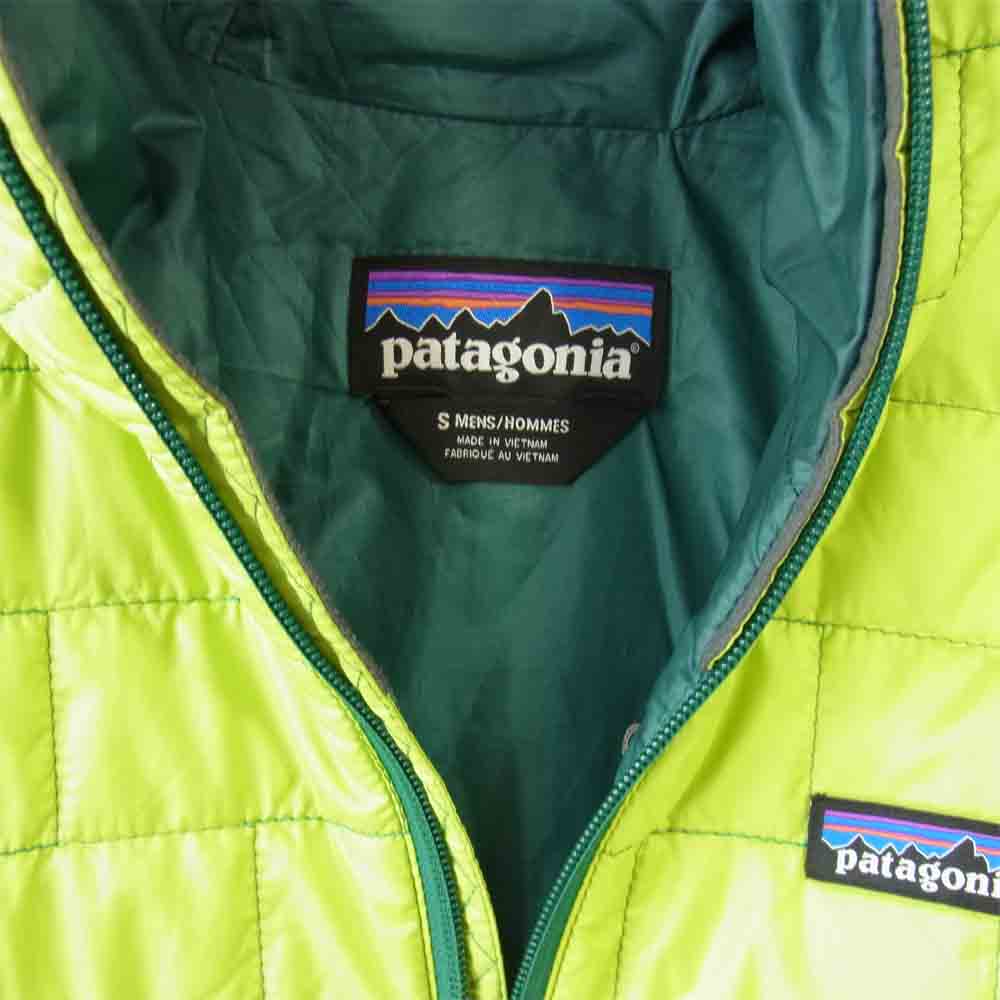 patagonia パタゴニア FA15 84221 Nano Puff Hoody ナノパフ フーディー 中綿 ジャケット グリーン系 S【中古】