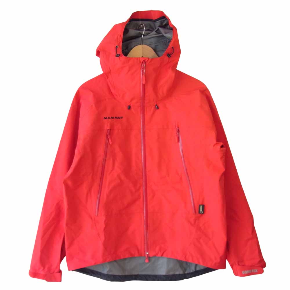 Mammut マムート JP1010-12721 GORE-TEX THUNDER STORM RAIN SUITS ゴアテックス サンダーストーム レインスーツ 赤×紺 M【中古】