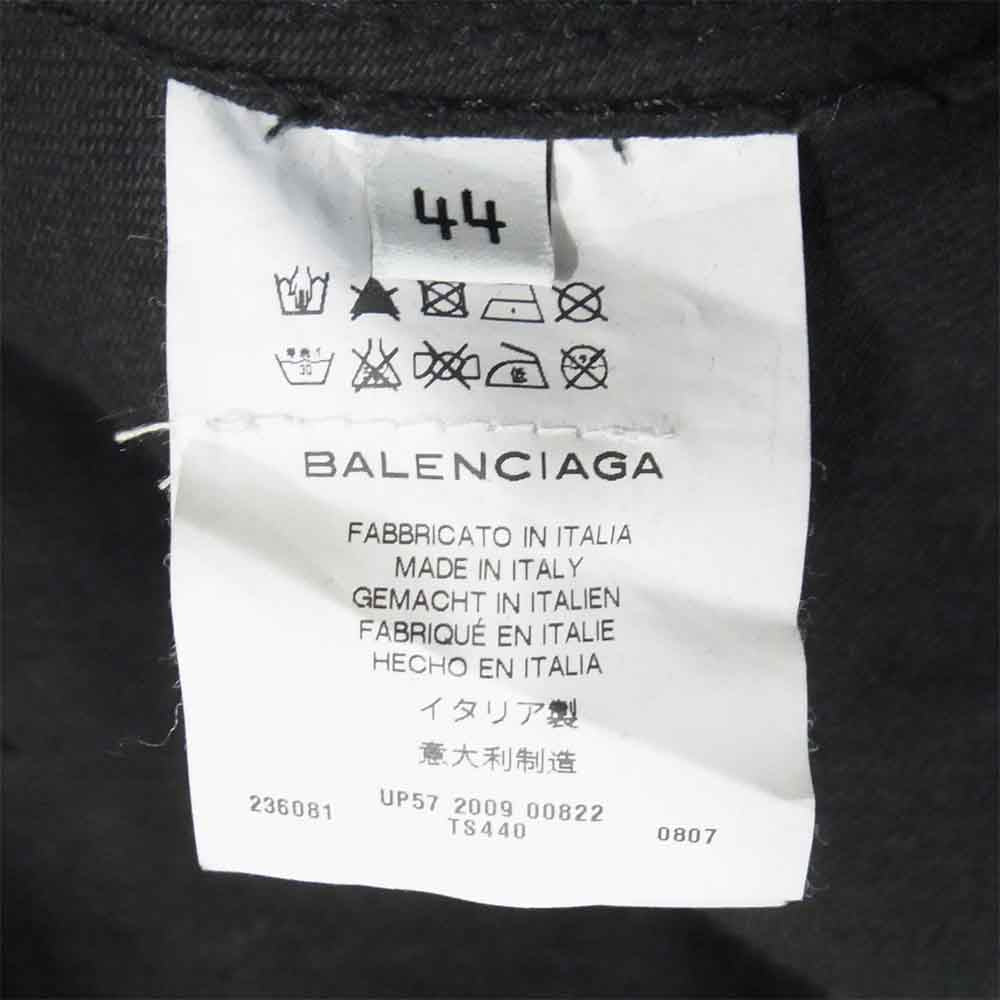 BALENCIAGA バレンシアガ 236081 国内正規品 デニム ジャケット イタリア製 ブラック系 44【中古】