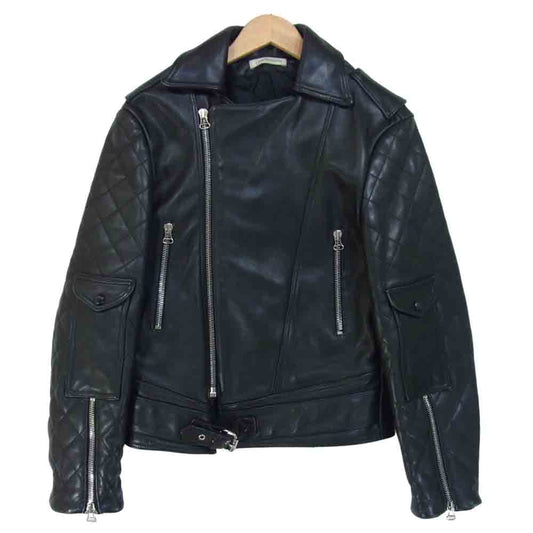 JW アンダーソン レザー ダブル ライダース ジャケット イギリス製 ブラック系 S【中古】