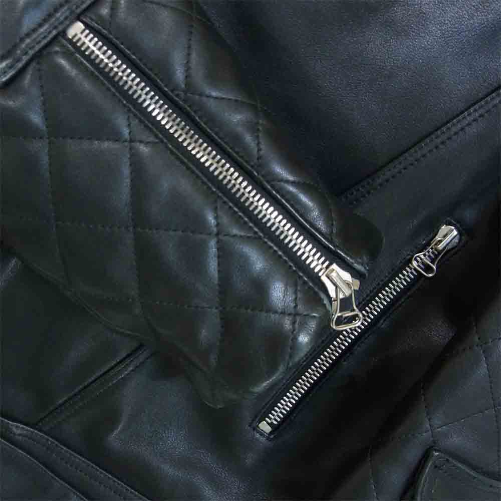 JW アンダーソン レザー ダブル ライダース ジャケット イギリス製 ブラック系 S【中古】