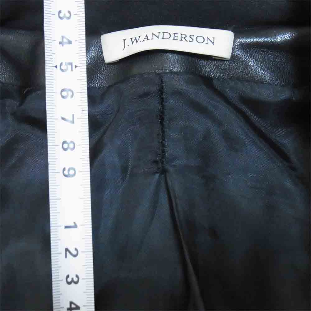 JW アンダーソン レザー ダブル ライダース ジャケット イギリス製 ブラック系 S【中古】