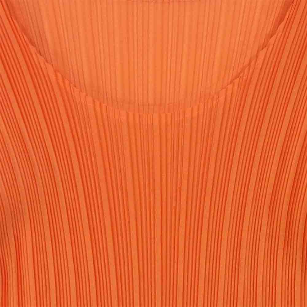 PLEATS PLEASE プリーツプリーズ PP33-FK351 ISSEY MIYAKE イッセイミヤケ 長袖 カットソー オレンジ系 3【美品】【中古】