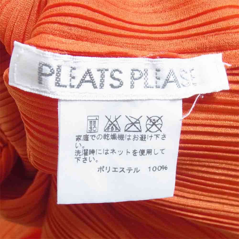 PLEATS PLEASE プリーツプリーズ PP33-FK351 ISSEY MIYAKE イッセイミヤケ 長袖 カットソー オレンジ系 3【美品】【中古】