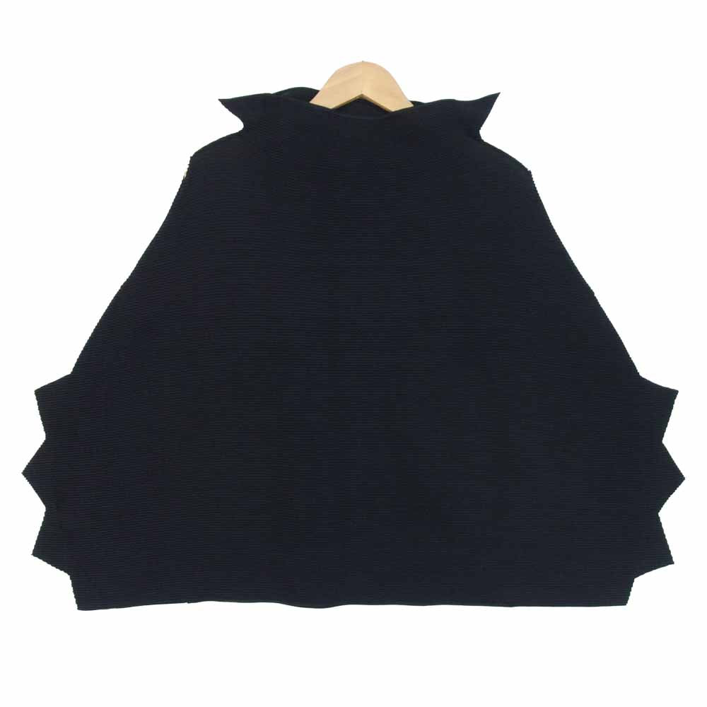 ISSEY MIYAKE イッセイミヤケ me ミー MI03FK361 ワッフルプリーツ 変形 カットソー ブラック系 表記無し【美品】【中古】