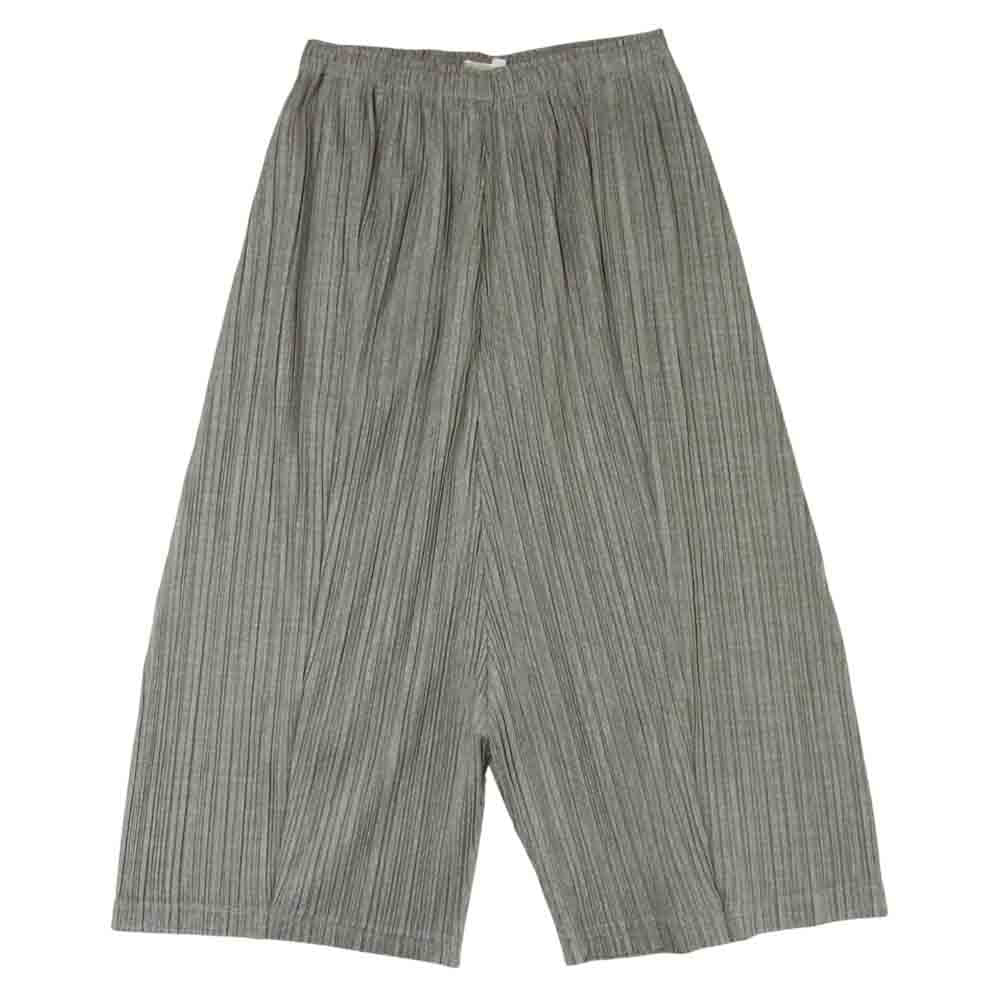PLEATS PLEASE プリーツプリーズ PP53-JF455 ISSEY MIYAKE イッセイミヤケ プリーツ加工 ワイド サルエル パンツ グレー系 4【美品】【中古】